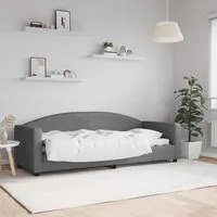 Letto da Giorno Grigio Scuro 80x200 cm in Tessuto 354107