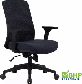Sedia da ufficio Q-744 nera – 62x50x101 cm