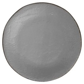 Vassoio Tondo in Ceramica cm 31 - Colore Grigio - Preta