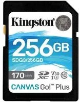 Kingston technology scheda sdxc canvas go plus 170r c10 uhs-i u3 v30 da 256gb - SDG3/256GB