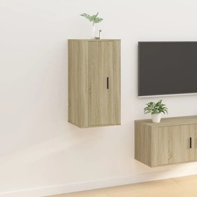 Mobile porta tv a parete rovere sonoma 40x34,5x80 cm