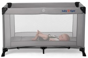 KINDERKRAFT - Culla da viaggio Baby Tiger VIKI grigio