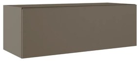 Mobile da bagno sospeso sotto lavabo L 100 x H 35 x P 45 cm marrone laccato opaco, 1 cassetto VISOBATH element