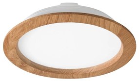 Lampada LED da incasso WOODY SPOT LED/23,5W/230V 4000K quercia ø 23,5 cm