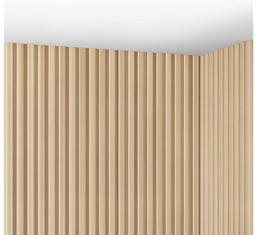 Pannello da parete 3D Set da 3,71m² Colore Legno naturale chiaro - Lotto di 8 pezzi - TATIANA