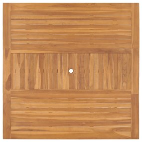 Tavolo da giardino 150x150x76 cm in legno massello di teak