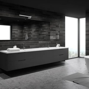 Applique da bagno a LED SHINE LED/11W/230V 45 cm IP44 cromo lucido