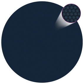 Pellicola Galleggiante Solare Pe Per Piscina 210 Cm Nero E Blu /