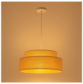 Lampadario a sospensione con filo BOHO 1xE27/60W/230V diametro 40 cm beige