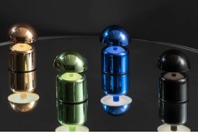 Lampada da tavolo a LED verde chiaro con paralume in metallo (altezza 14 cm) Impetu - Leitmotiv