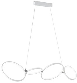 Lampadario LED moderno Rondo marrone, luce calda 3300 lumen, TRIO LIGHTING
