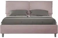 Letto Matrimoniale 160x210 cm con Rete e Contenitore Mados Glicine