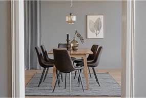 Tavolo da pranzo in legno con decoro in rovere, 180 x 90 cm Melfort - Rowico