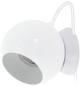 Lampada Da Tavolo Contemporanea Petto 1 Acciaio Bianco 1 Luce Gu10 3W