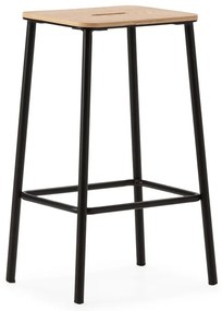 Set di sedie da bar nera 2 pz (altezza della seduta 65 cm) Abba – Marckeric