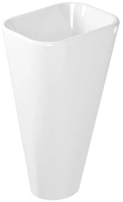 Lavabo freestanding MEG11 H 86 x P 40 cm in ceramica bianco