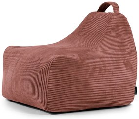 Pouf a sacco per bambini color mattone con rivestimento in velluto a coste Game Amuse – SLOWDOWN