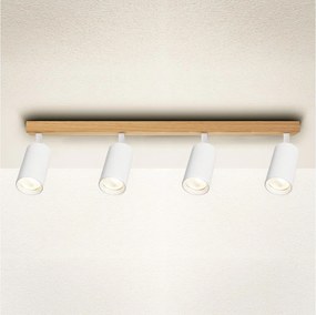 Brilagi - Faretto SELE 4xGU10/30W/230V bianco/finitura rovere