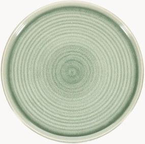 Set di 4 piatti piani Cameo Green