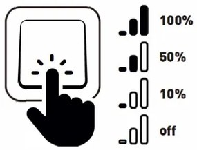 Paulmann 93379 - SET 3xLED/6W IP44 Lampada da bagno dimmerabile GIL 230V