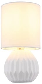 Globo 21730W - Lampada da tavolo SYLAS 1xE14/40W/230V bianco