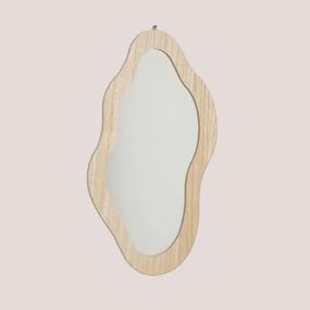 Specchio da parete in MDF Natural Fido ↑51 cm - Sklum