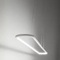 Lampadario Moderno Circuit Bianco Led