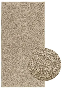 Tappeto Zızur Beige 60x110 Cm Aspetto Iuta Interni Ed Esterni /