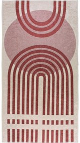 Tappeto lavabile rosso/bianco 80x200 cm - Vitaus