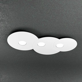 Plafoniera Moderna Cloud Metallo Bianco 3 Luci Gx53