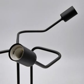 Lampadario a plafone MATYLDA 3xE27/60W/230V nero