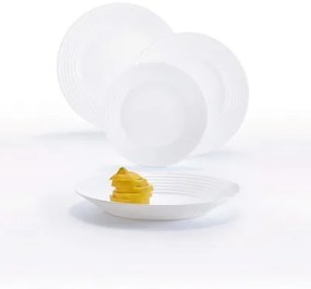 Set di Stoviglie Luminarc 1700 Bianco Vetro 18 Pezzi