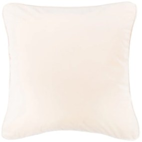 Cuscino vellutato bianco e crema, 45 x 45 cm - Tiseco Home Studio