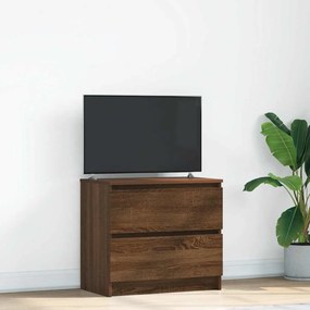 Mobile Tv Rovere Marrone 60x35x54 Cm İn Legno Multistrato /