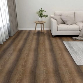 Listoni Per Pavimenti Autoadesivi 20 Pz İn Pvc 1,86 M² Marroni /