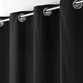 Tenda nera in microsatinato 140x240 cm Shana – douceur d'intérieur