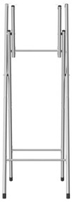 Gambe pieghevoli per tavolo da bar argento 45x53x108 cm acciaio