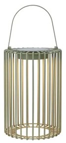 Lanterna a LED verde con alimentazione a pannelli solari e con ricarica USB da esterno (altezza totale 54 cm) Cavia – Markslöjd