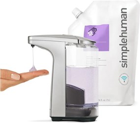 Dispenser automatico di sapone in metallo grigio 237 ml - simplehuman
