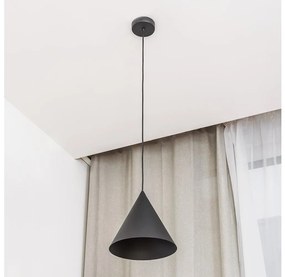 Lampada a sospensione su cavo ETNA II 1xE27/15W/230V Ø 25 cm nera