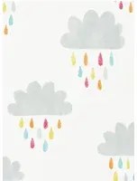 Scion Carta da parati April Showers - Slate/ Pickle/ Paper