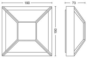 Philips 17393/30/P0 - Applique a LED da esterno DROSERA LED/12W IP44