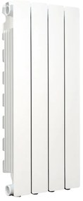 Radiatore acqua calda PRODIGE MODERN in alluminio, 4 elementi, interasse 700 mm, bianco