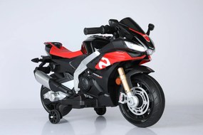 Moto Elettrica per Bambini 12V con Licenza Aprilia RSIV Small Nera...