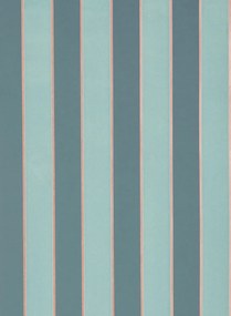 Osborne & Little Tapete Regency Stripe - Duck Egg/ Copper