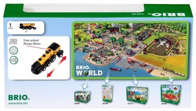 Brio – Potente Locomotiva d'Oro con Azioni a Batteria