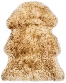 Tappeto in Pelle di Montone 60x90 cm Marrone Melange