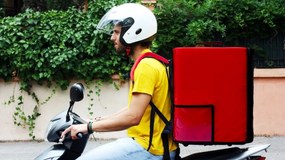 Zaino Borsa Termica Porta Pizze da asporto 10 Cartoni Safemi Fast 10 Nero...