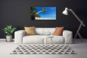 Quadro su tela Paesaggio del mare di Palm Beach 100x50 cm