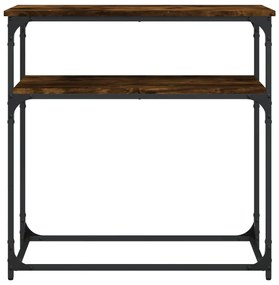 Tavolino consolle rovere fumo 75x35,5x75cm in legno multistrato